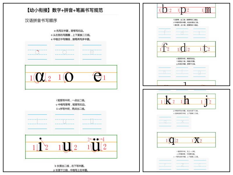 数字+拼音+笔画书写规范
