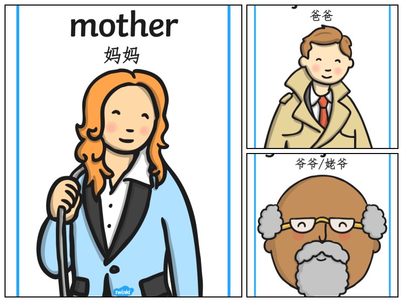 英语_幼儿园_家庭成员词卡【单词-其他-启蒙】