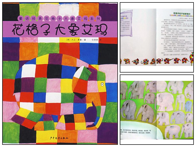 语文_幼儿园_品格培养绘本《花格子大象艾玛》【启蒙-绘本-阅读】